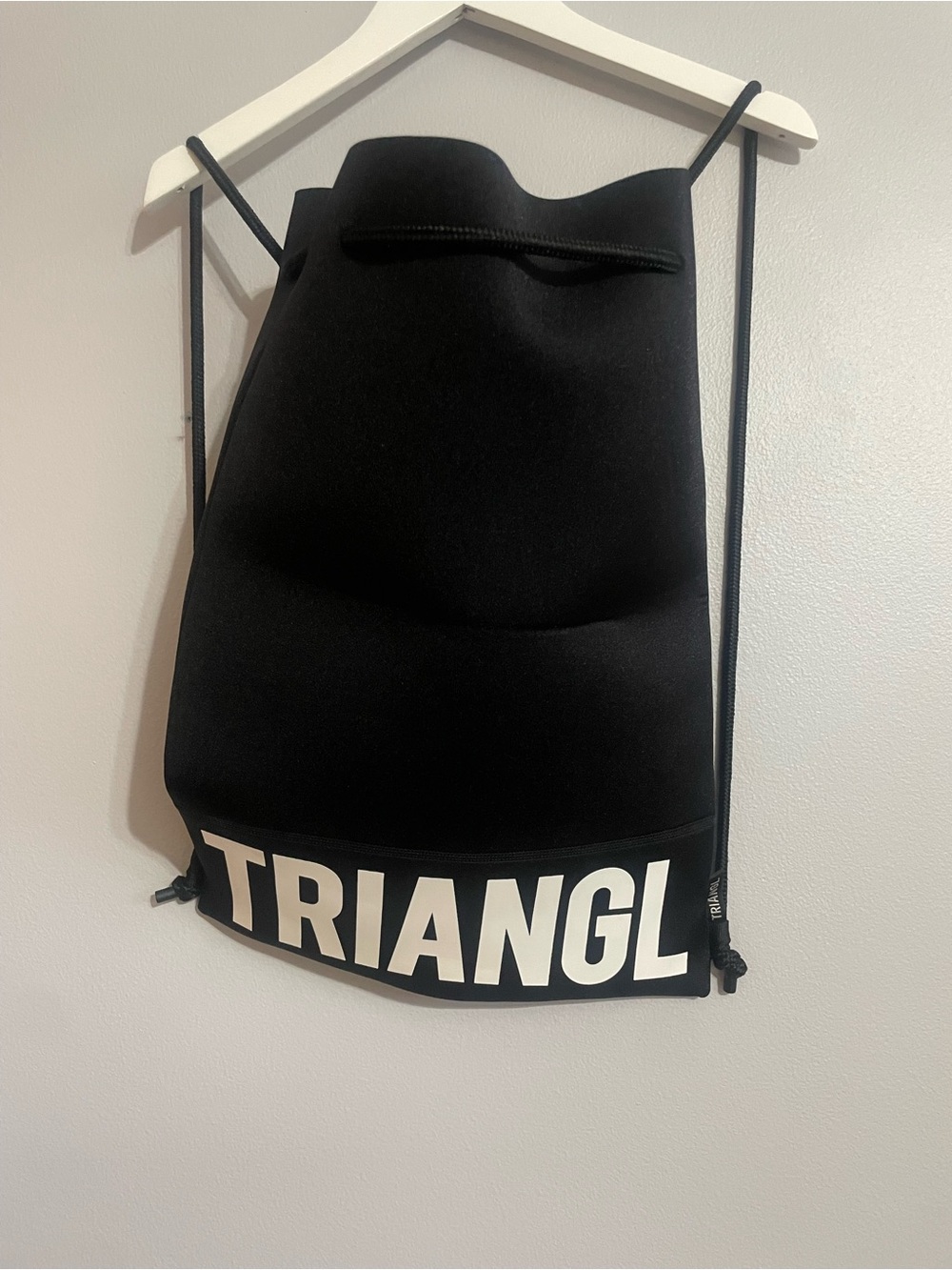 TRIANGL swimwear Black Logo Drawstring Backpack